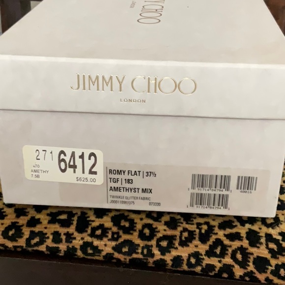 New in box Jimmy Choo romy flats 37.5 size 7. - Picture 6 of 8